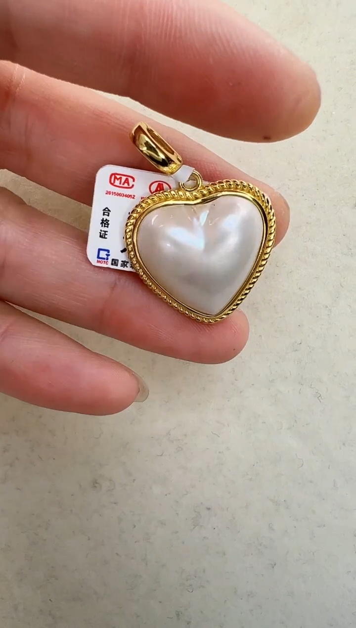 【闪购商品】拼合珍珠（马贝珠）颈饰银S925镶嵌小香风