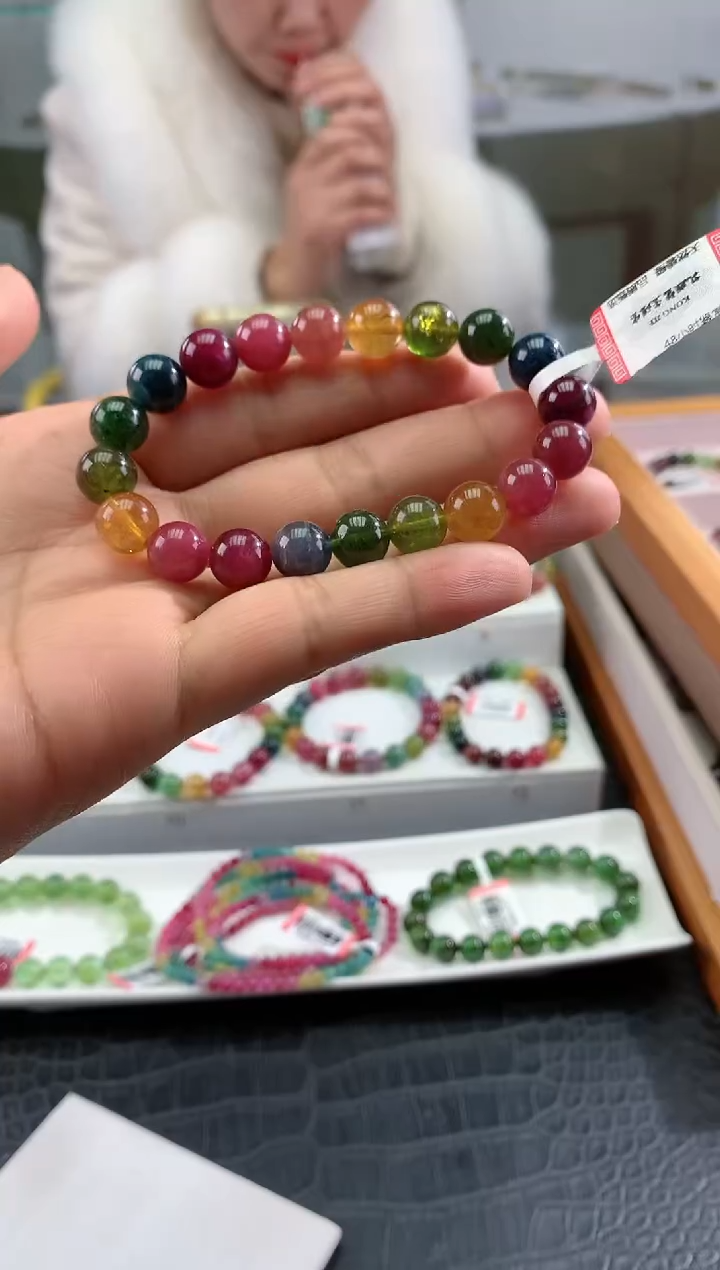 【闪购商品】碧玺手串未镶嵌多样性发一条