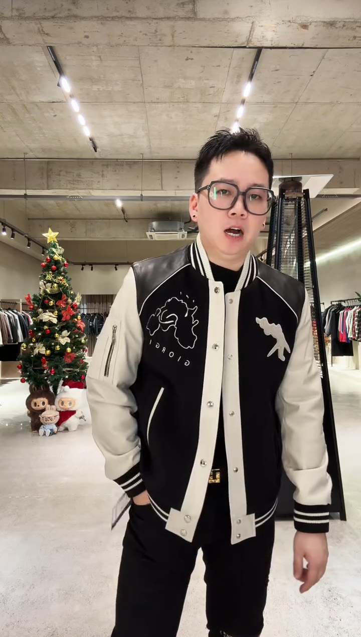 50码（125-140斤）男士真皮拼接棉夹克