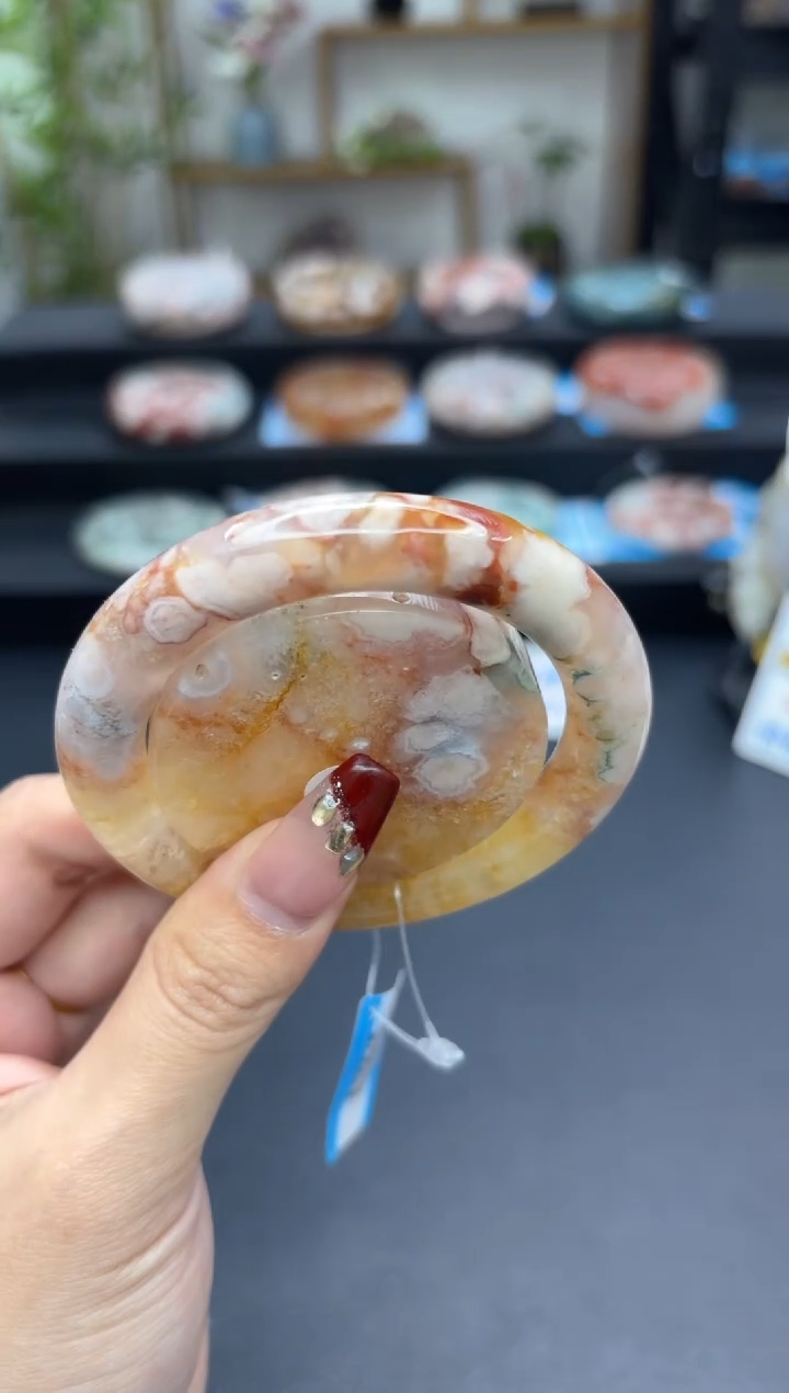 【闪购商品】石英质玉手镯未镶嵌C811(54圈赠送镯心)