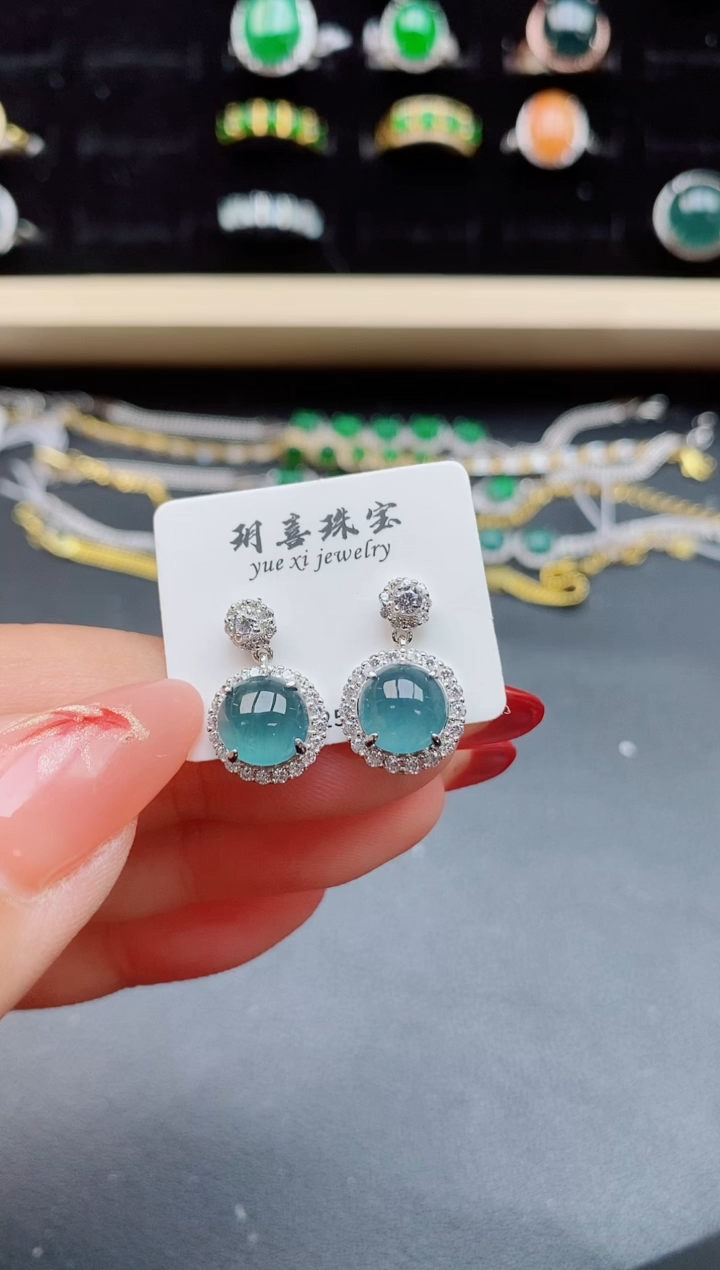 【闪购商品】翡翠戒指银S925镶嵌321321