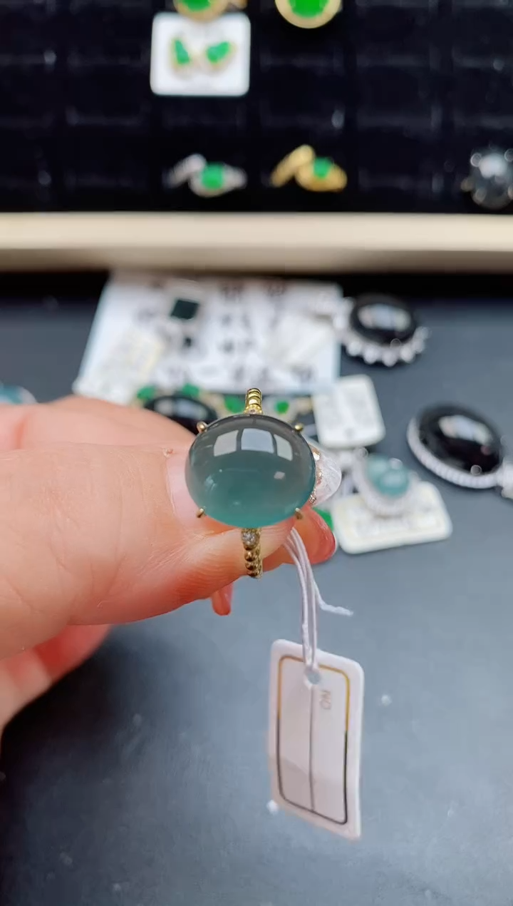 【闪购商品】翡翠戒指银S925镶嵌212121