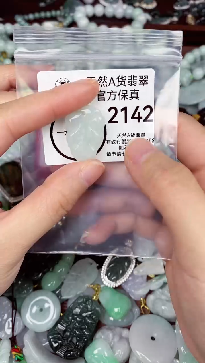 【闪购商品】翡翠颈饰未镶嵌天然A货翡翠2142