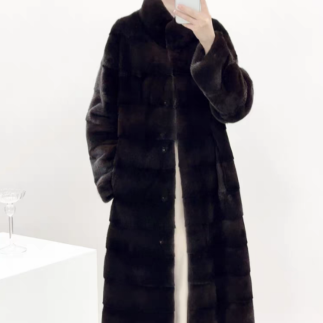 【】北欧传奇 进口水貂外套58125
