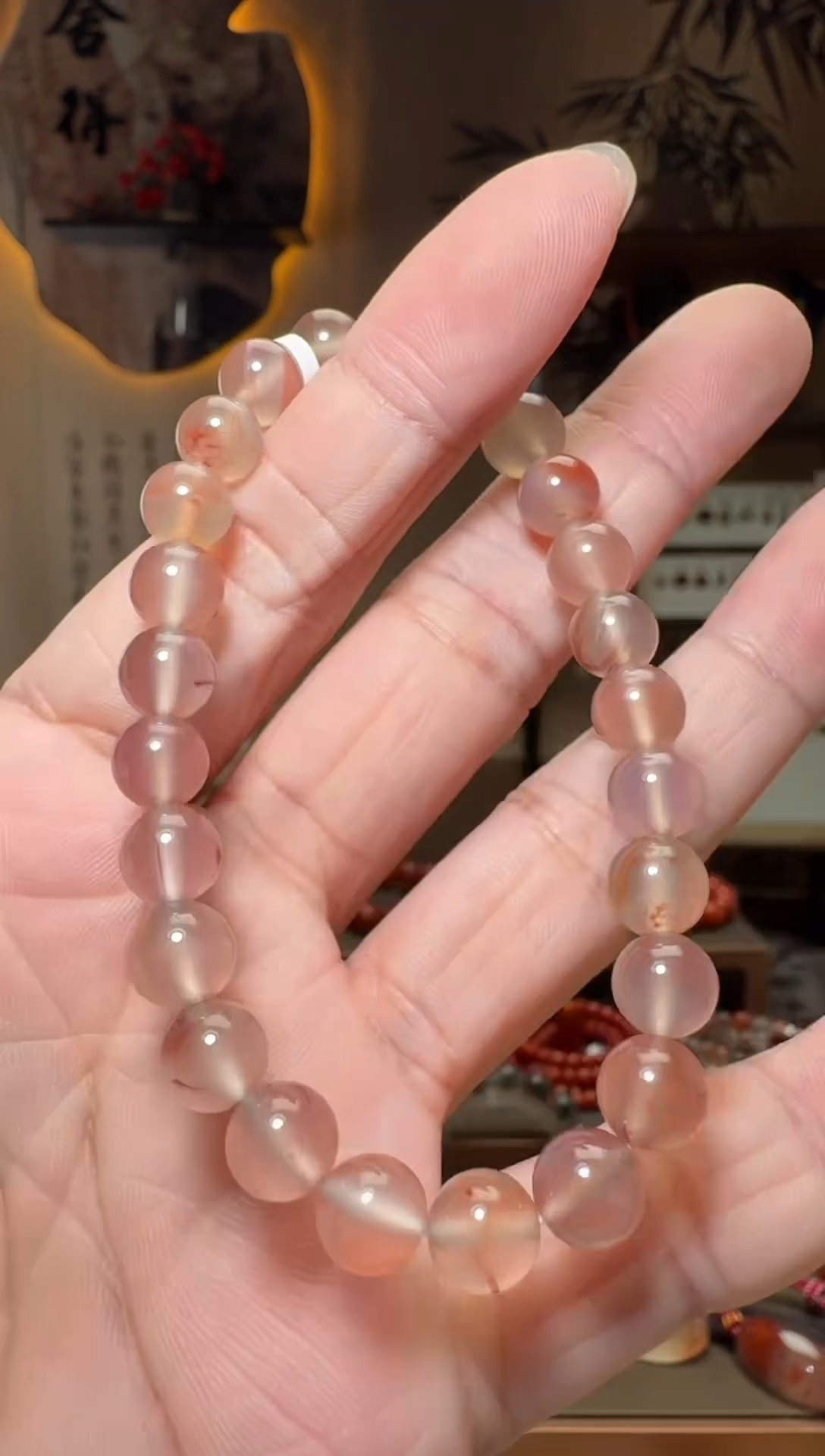 未镶嵌原矿无优化无注胶手串南红玛瑙一条7mm+