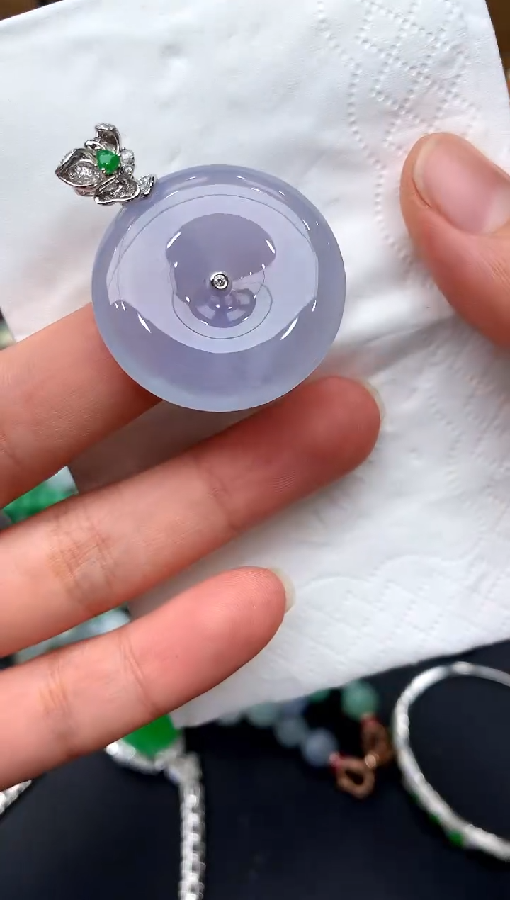 【闪购商品】翡翠颈饰18K金镶嵌357-中国好珍宝