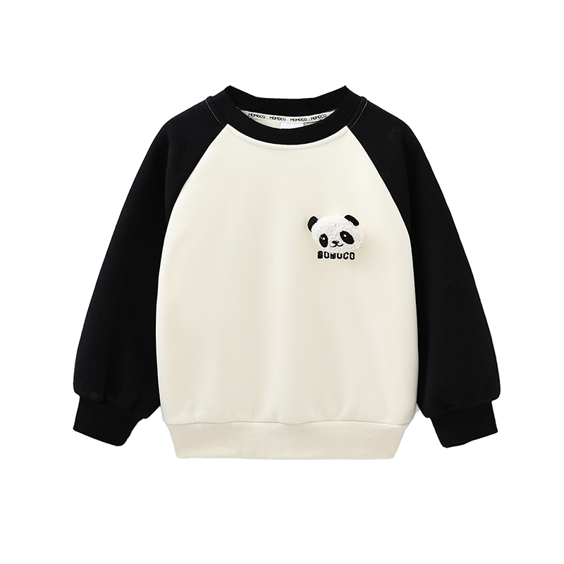 MOMOCO/玛米玛卡男童冬新款儿童韩版时尚加绒加厚卫衣77430232021