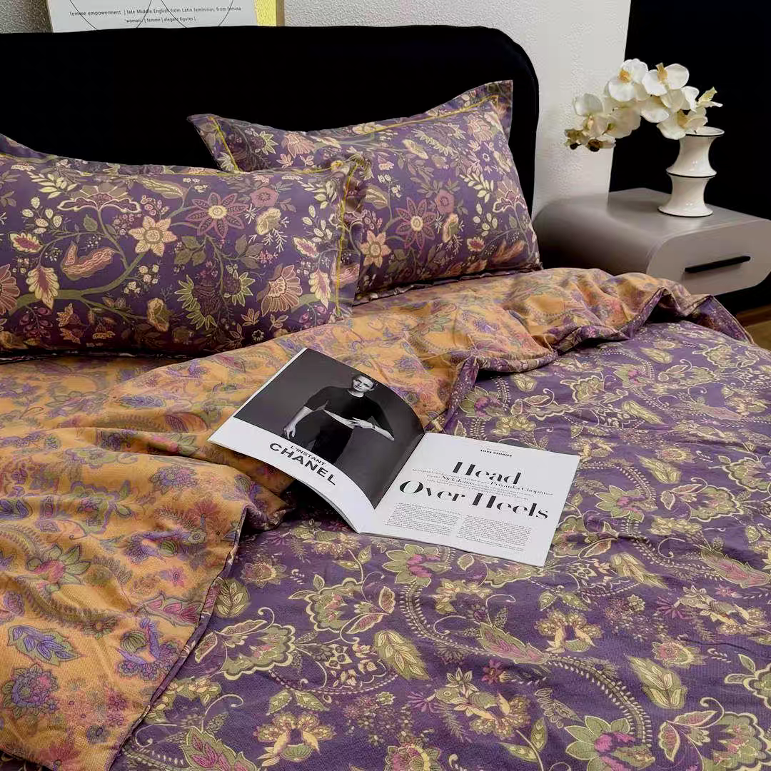 2025新款凤尾系列 亲肤 柔软 床单 被套