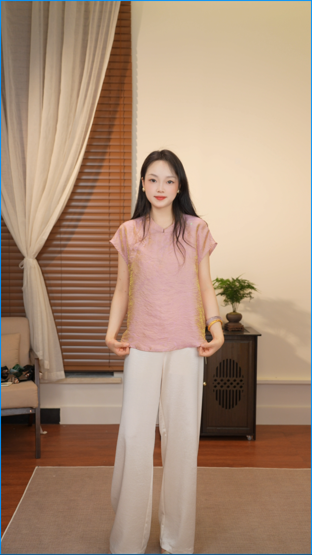 MAOBA·穗【浮光跃影】新中式国风重工轻奢上衣