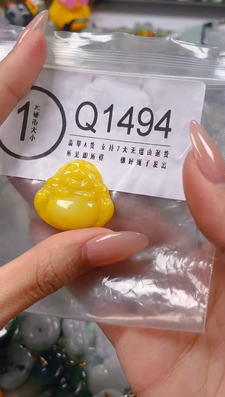【闪购商品】翡翠颈饰未镶嵌/Q/翡翠A货一图一物