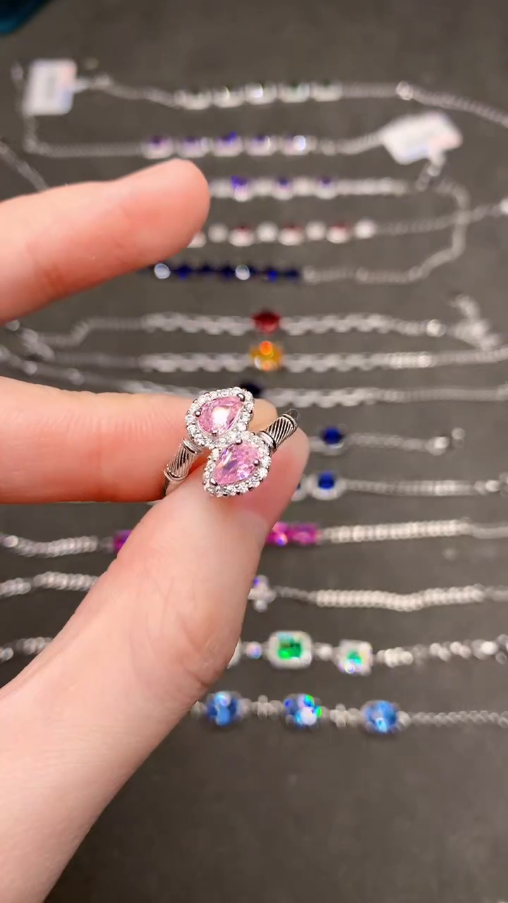 【闪购商品】碧玺戒指银S925镶嵌.......