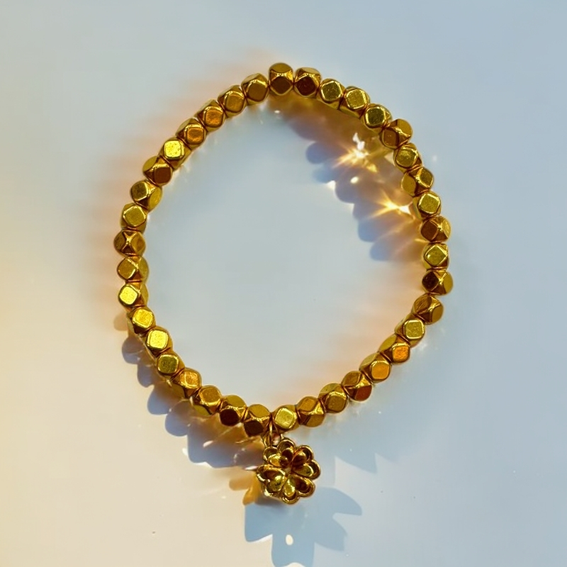 【蔓蔓专属】足金999投资金四叶草方糖碎金子手串 （共38颗方糖）中秋