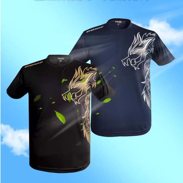 Donic/多尼克乒乓球服男女款运动上衣圆领短袖乒乓比赛训练服