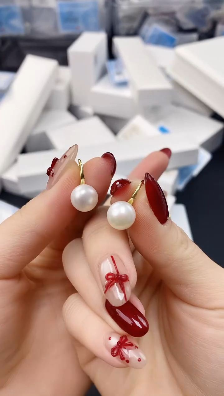 未镶嵌耳饰淡水珍珠ED1032