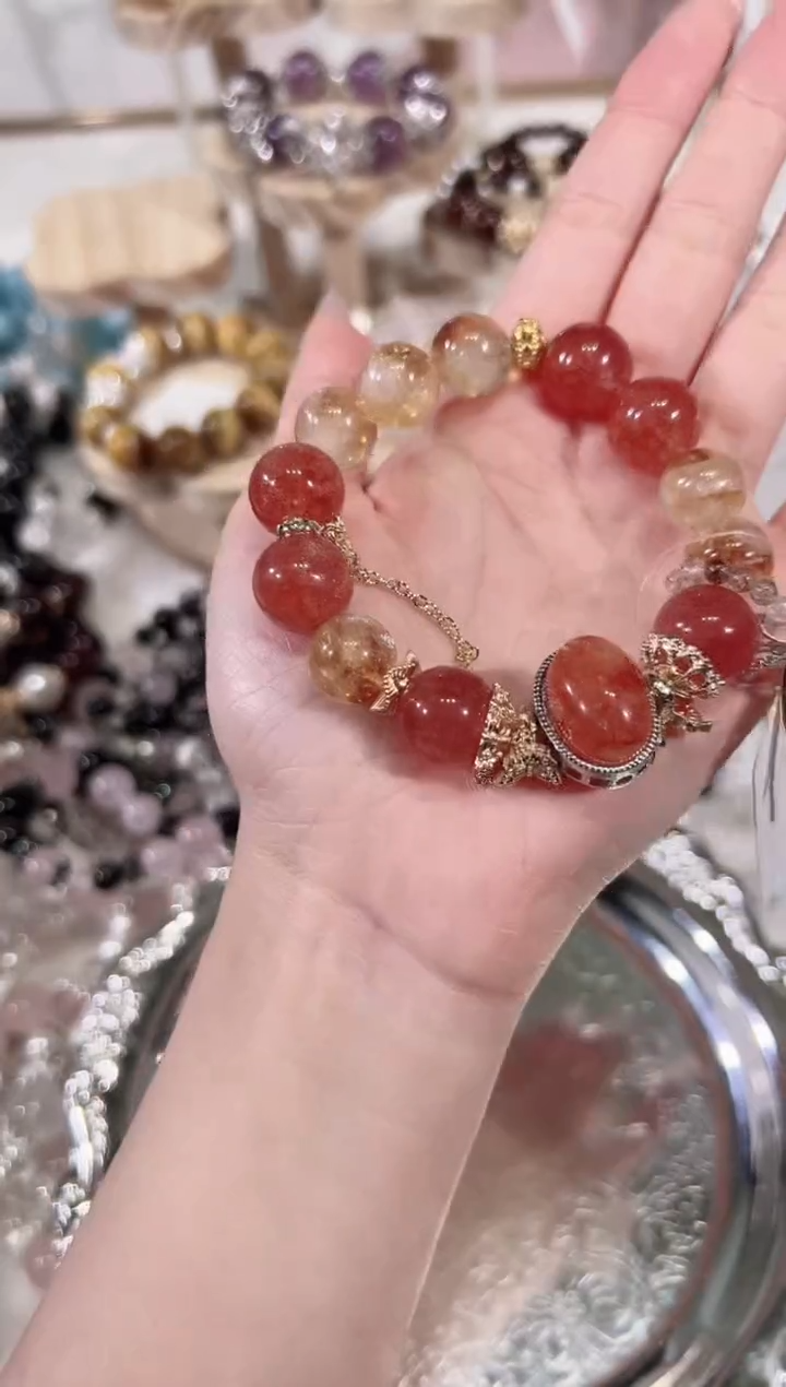 【闪购商品】水晶手链未镶嵌天然水晶默认微瑕 多样性发货发其一