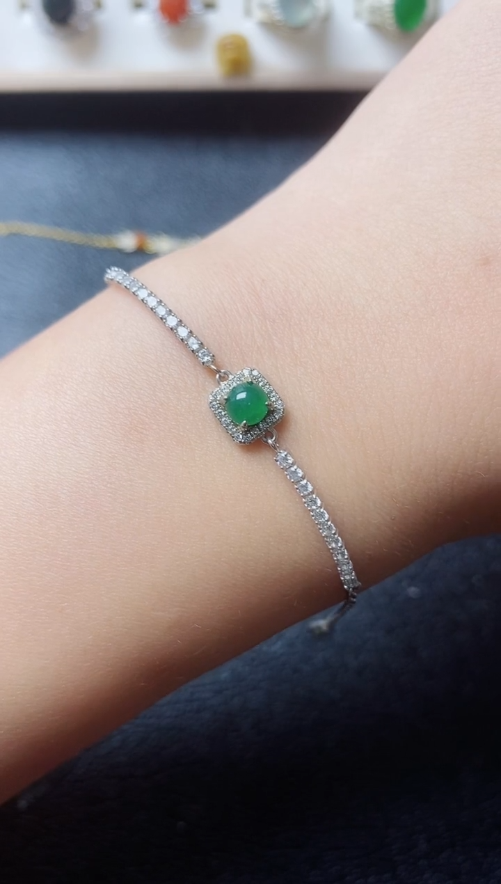 【闪购商品】翡翠戒指银S925镶嵌111111