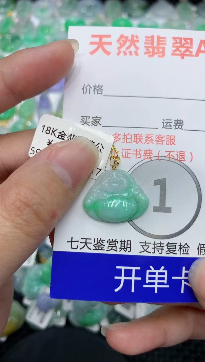 【闪购商品】翡翠颈饰18K金镶嵌 111111111111