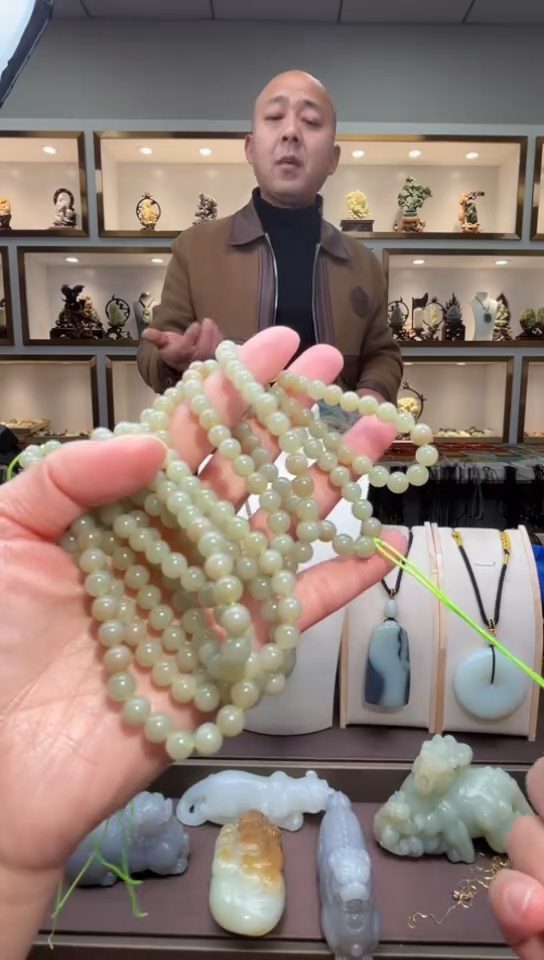 颈饰未镶嵌和田玉多样性发货1
