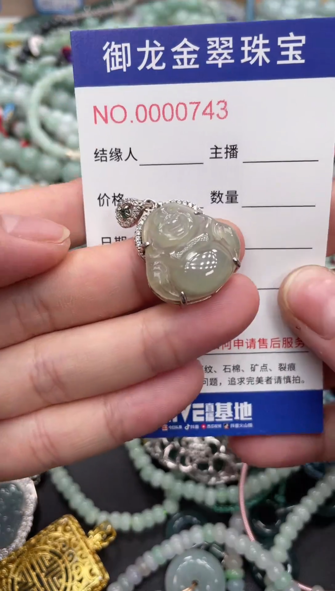 翡翠未镶嵌颈饰134