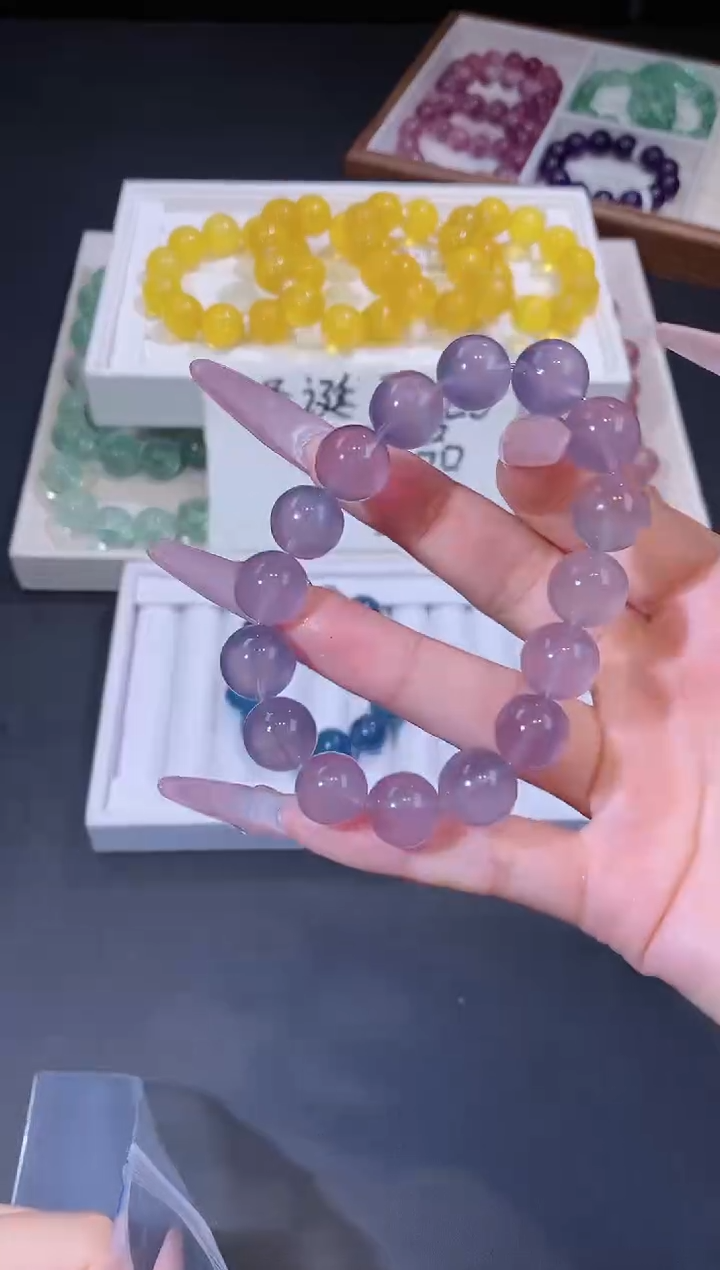 未镶嵌手链萤石1225.18多肉葡萄萤石手串 多样性发其一