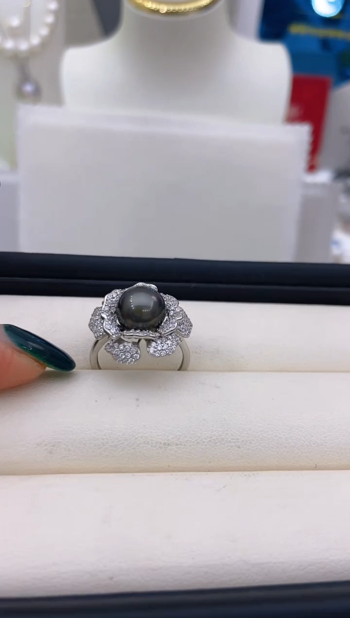 【闪购商品】海水珍珠戒指银S925镶嵌99