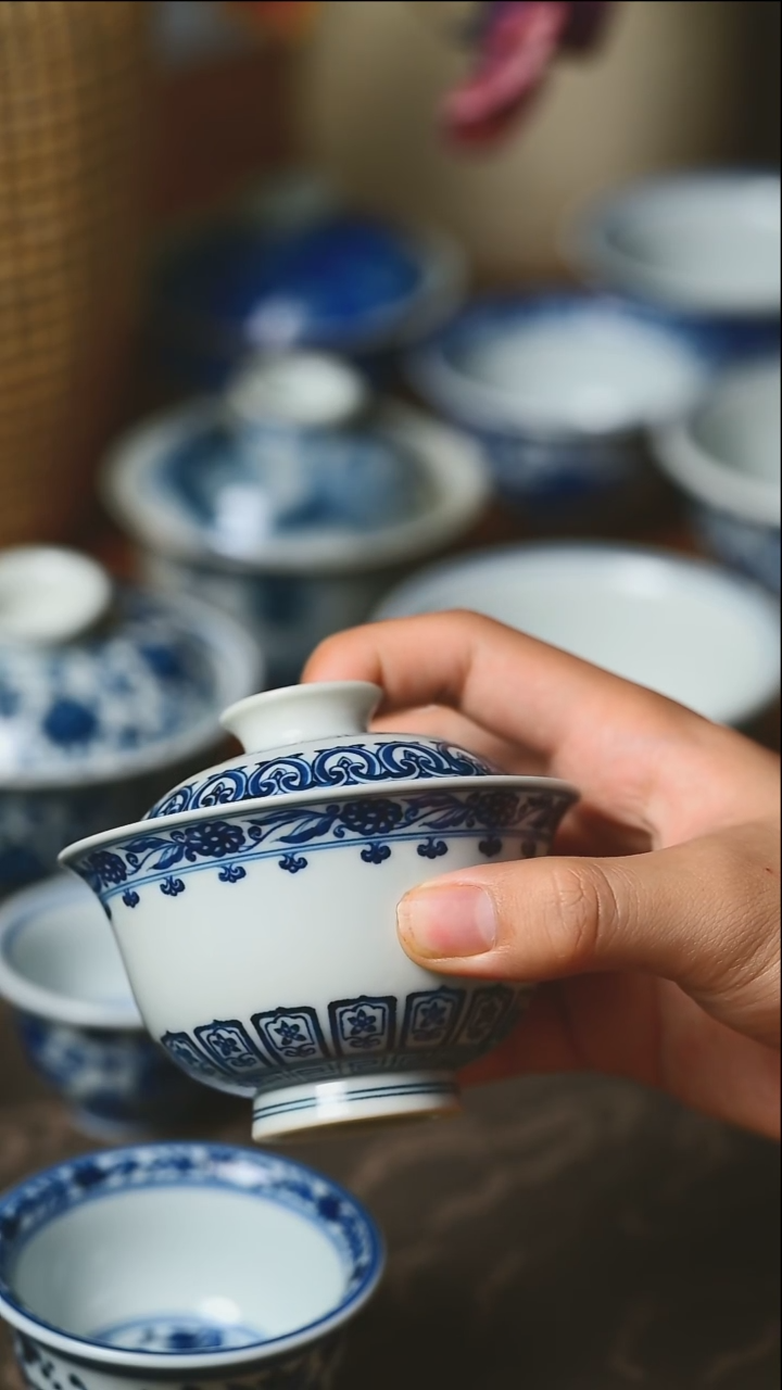 杯子柴窑宝象盖碗111111111