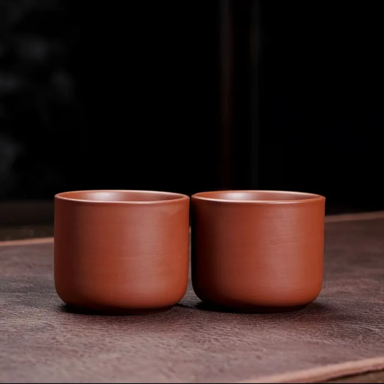 【朱】朱泥直筒杯1杯