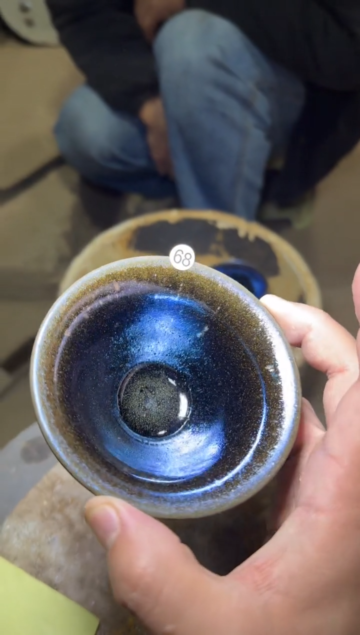 茶盏68号朱秋敏龙窑柴烧作品