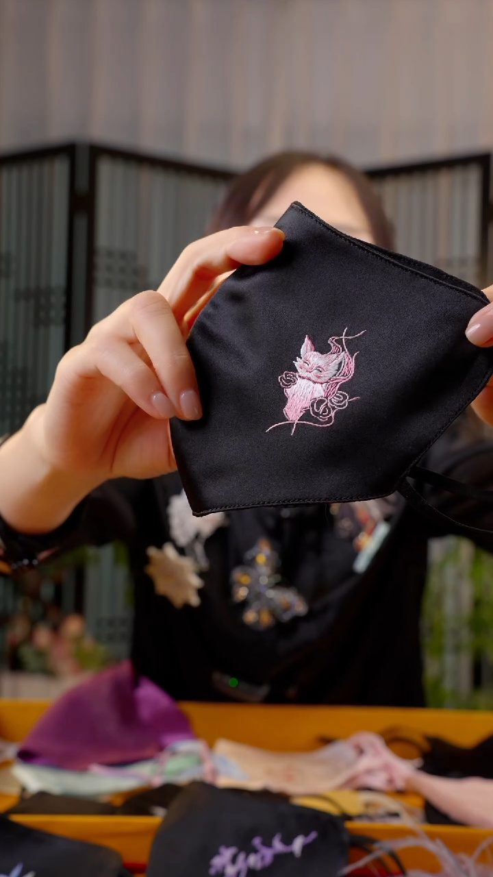 刺绣飞*非遗绒花手工饰品