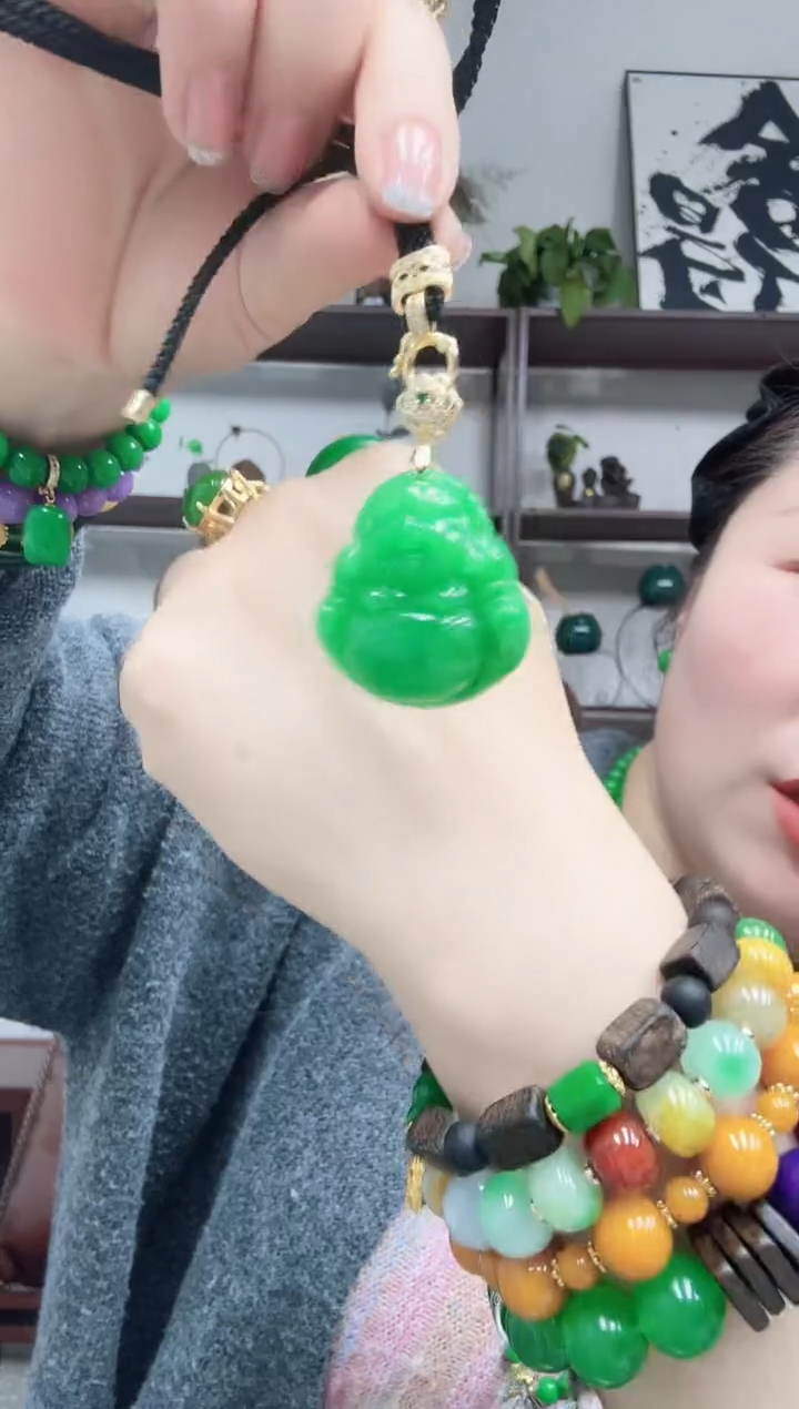 吊坠(赠链)未镶嵌翡翠中号佛公