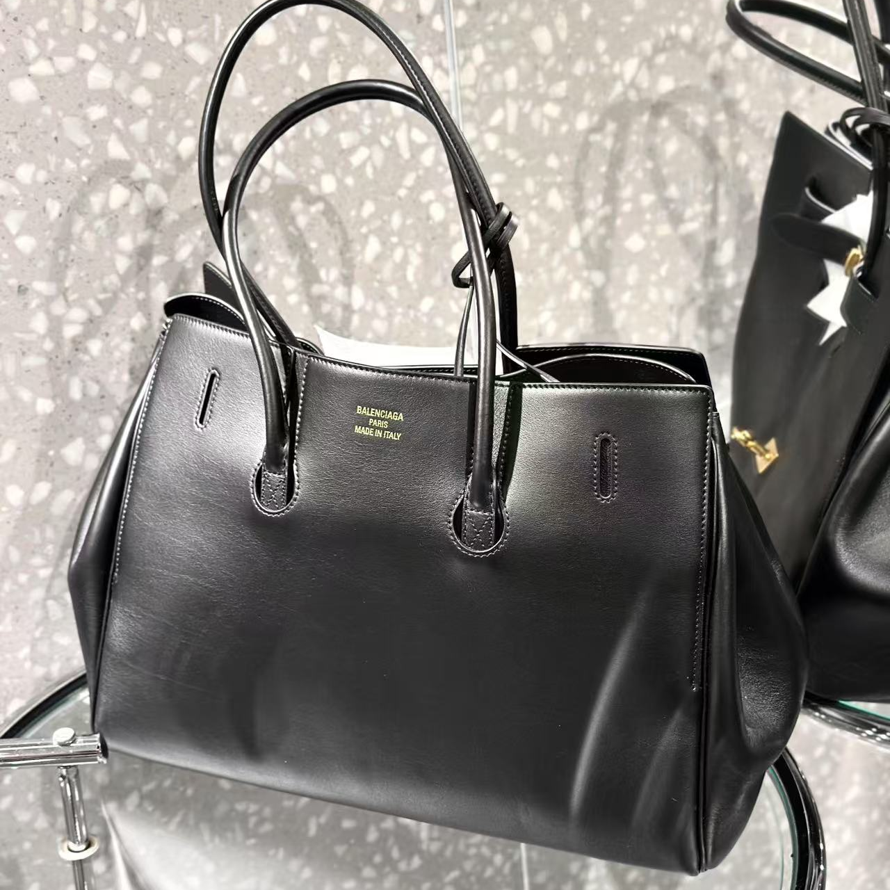 99新 Balenciaga/巴黎世家 贝贝/巴黎世家bel air黑金/尘袋