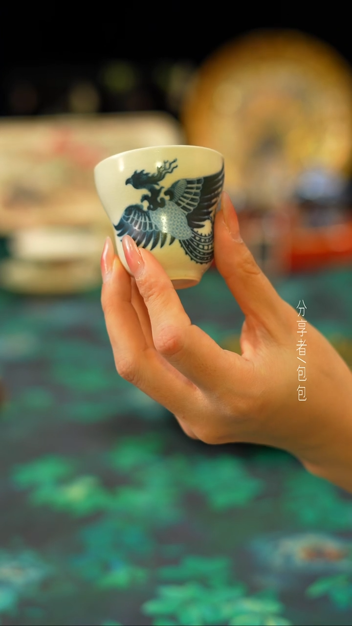 【闪购商品】苏打釉凤凰杯··········