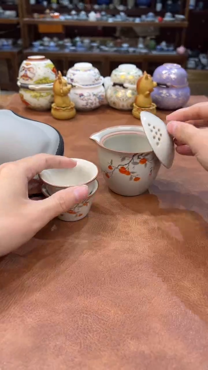真的很便宜会开片的旅行茶具