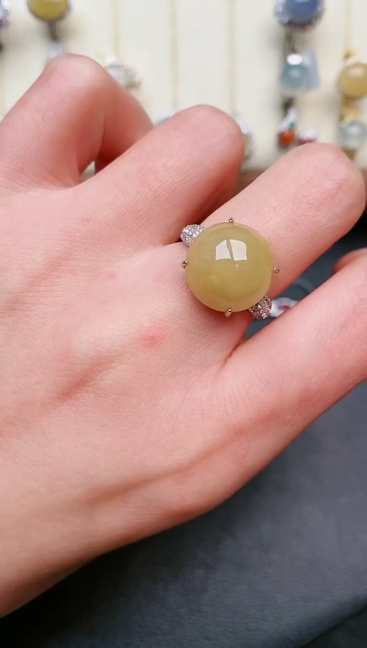 【闪购商品】翡翠戒指银S925镶嵌.....