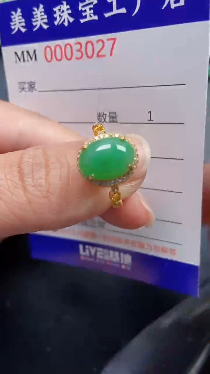 颈饰银S925镶嵌翡翠3027