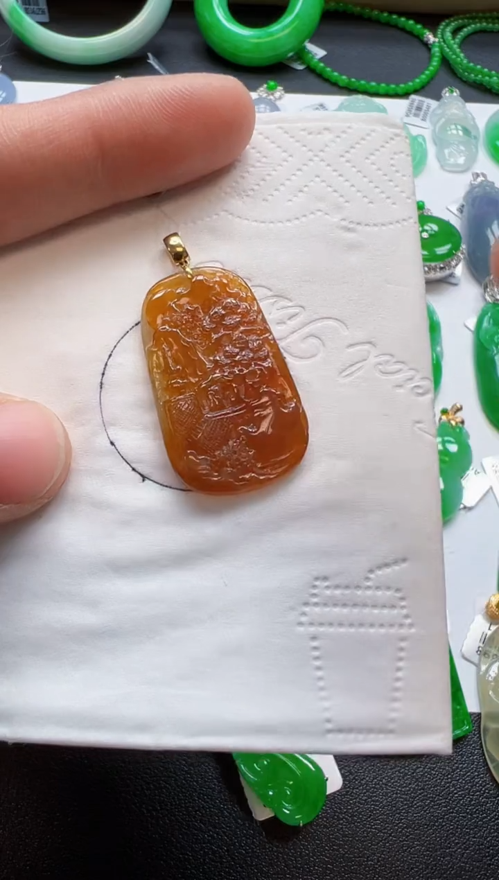 【闪购商品】定制翡翠18K金镶嵌900元