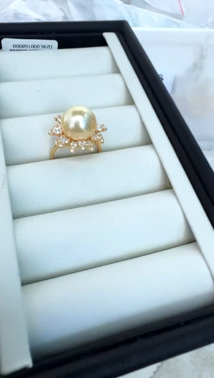 【闪购商品】海水珍珠戒指银S925镶嵌戒指