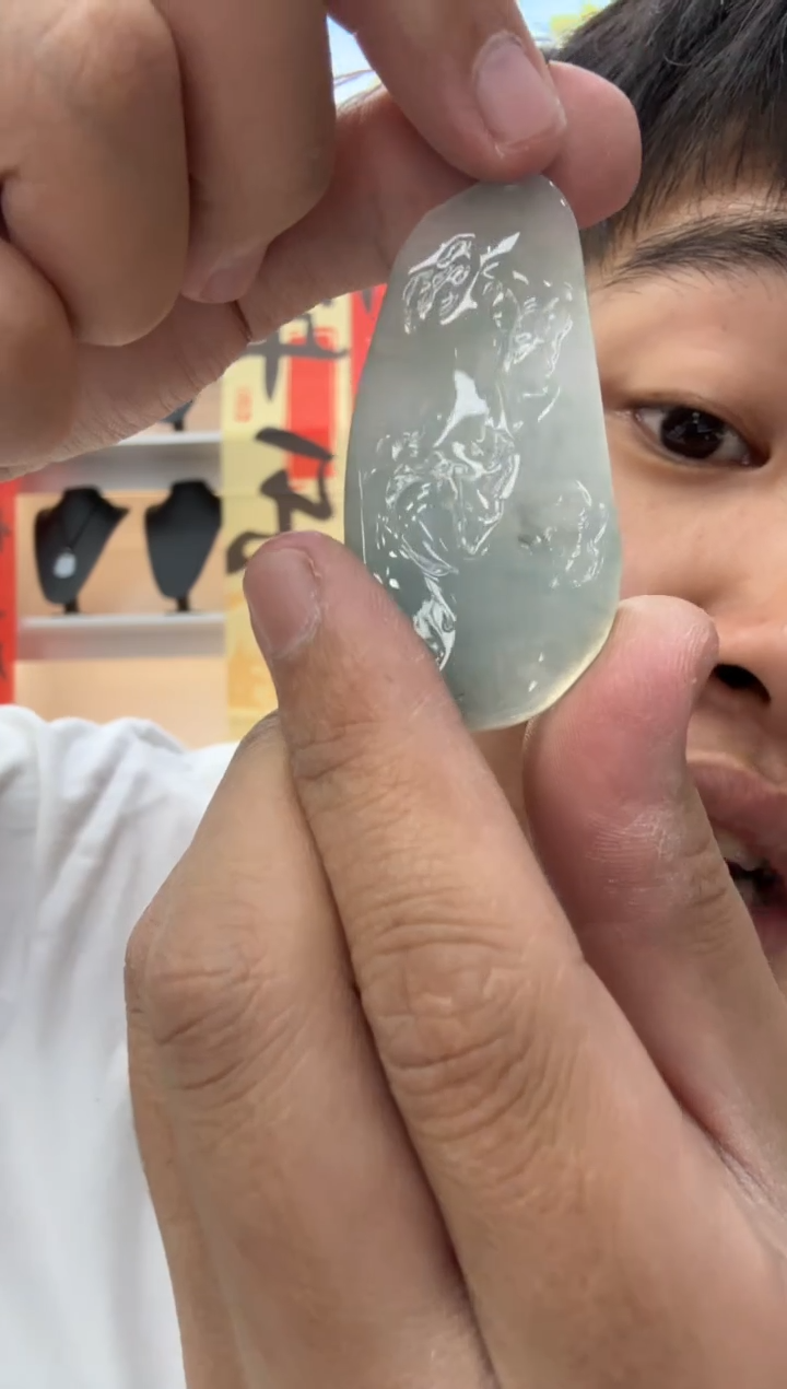 【闪购商品】翡翠颈饰未镶嵌天然翡翠A货孤品一件