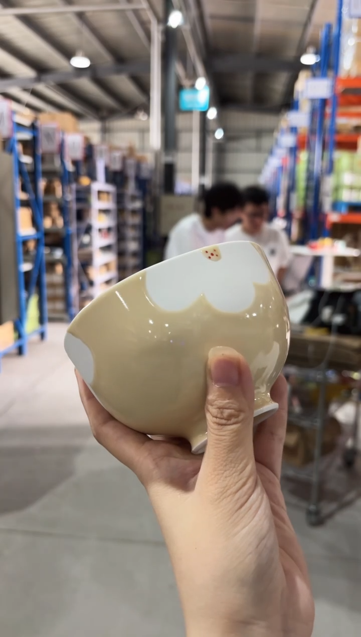 瓷ボタニカ おたま碗 中 羊色