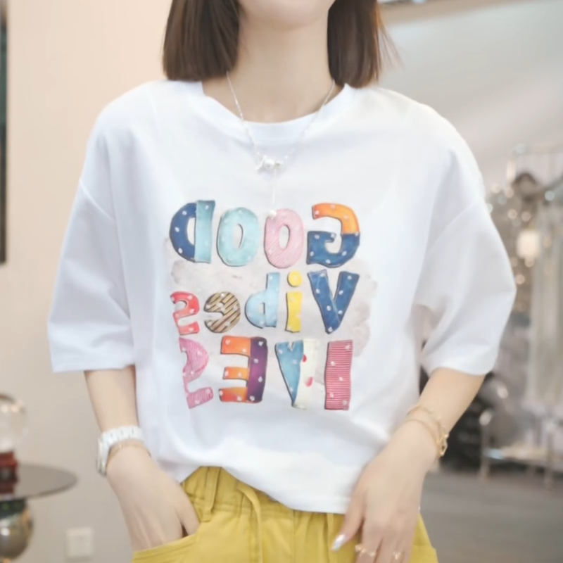 【街头艺人】2025夏季新款时尚百搭显瘦休闲气质T恤上衣LK2503627