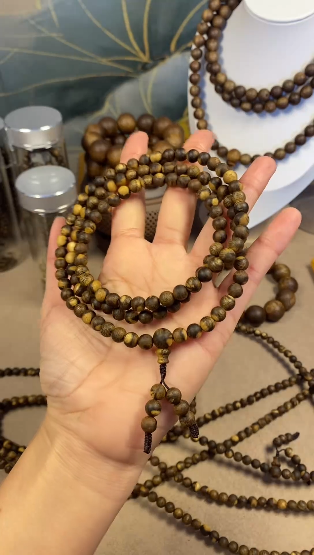 沉香沉香碎屑0.6花珠子海南莺歌绿13克