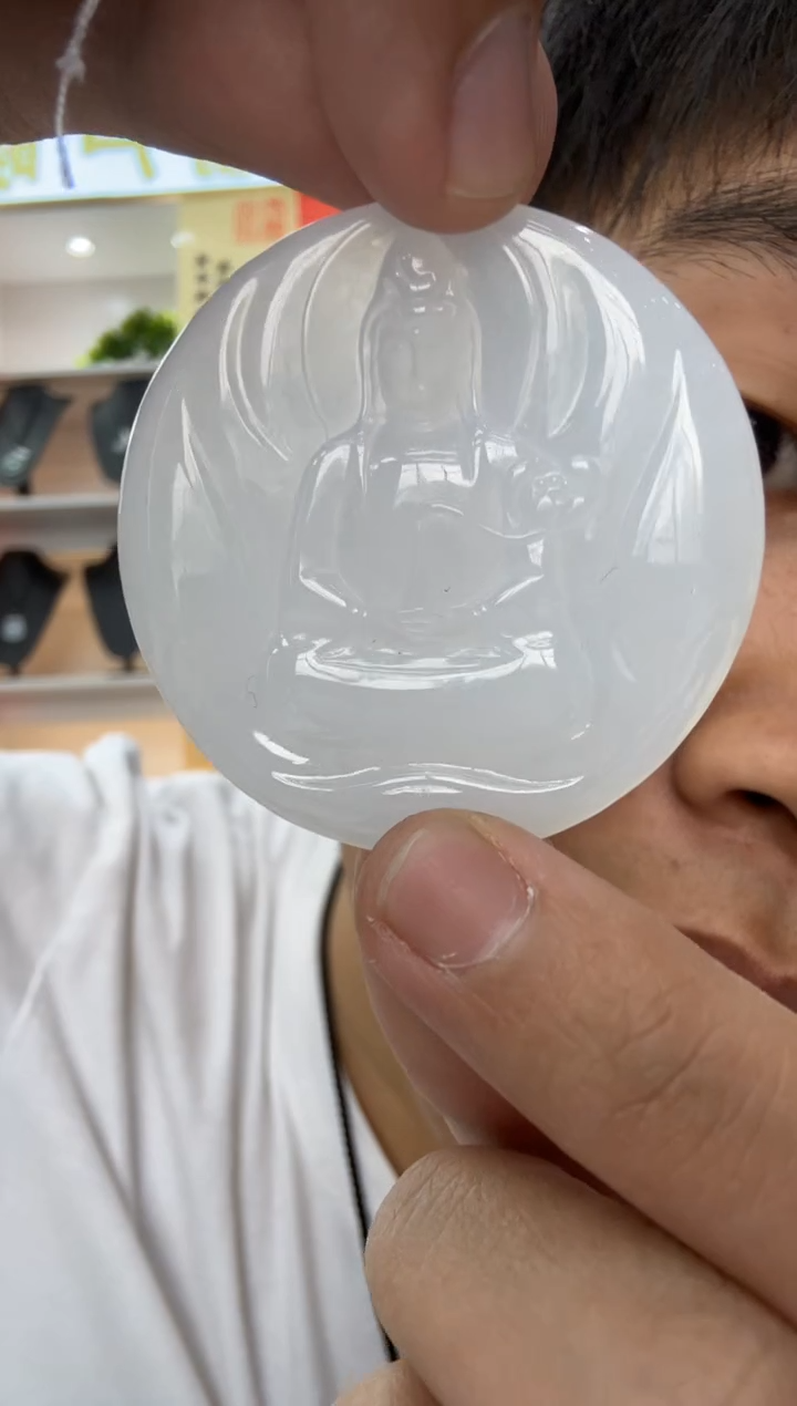 【闪购商品】翡翠颈饰未镶嵌天然翡翠A货孤品一件