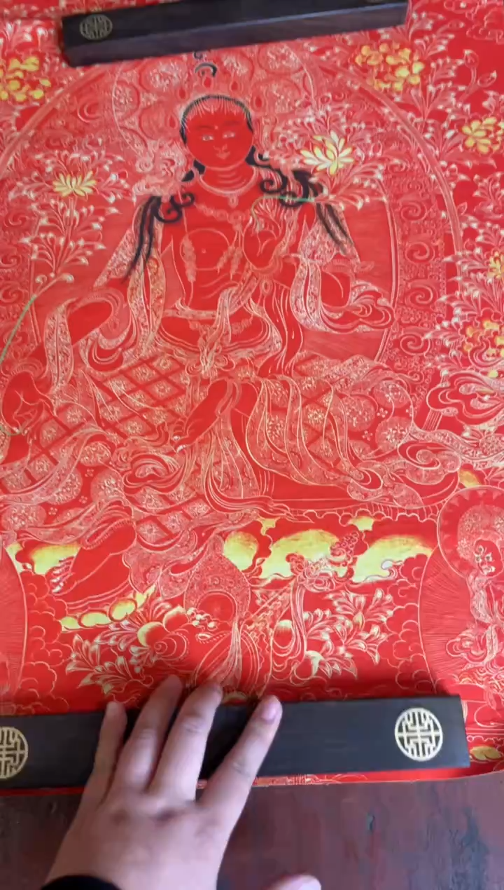 卷轴画手绘唐卡004