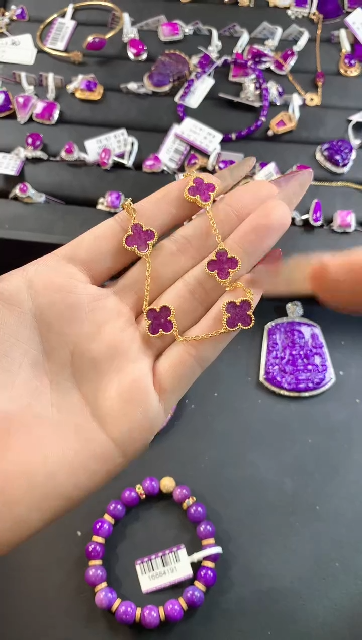 【闪购商品】苏纪石（舒俱来）.足金镶嵌舒俱来手链