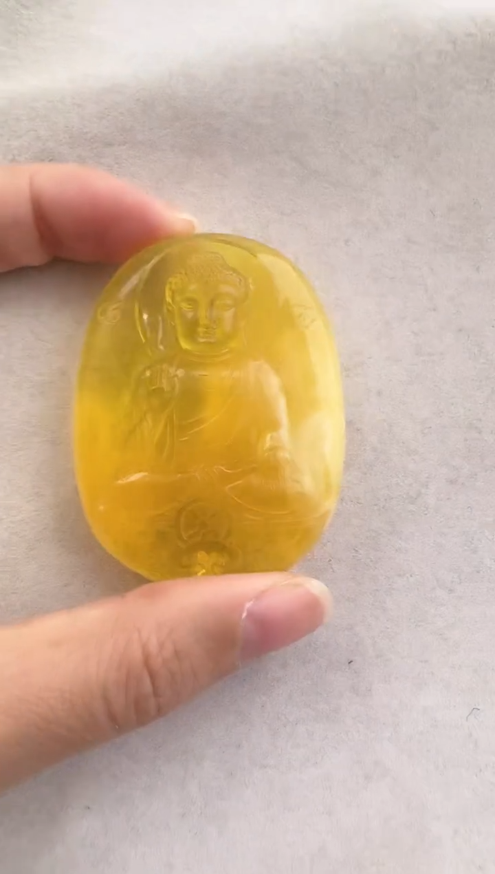 【闪购商品】定制琥珀未镶嵌10117143-阿尼陀佛