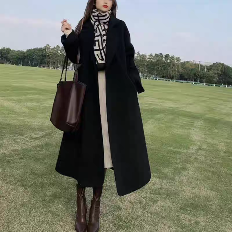 401～600号编码 高级感毛呢大衣女冬季新款显瘦垂坠感秋冬外套