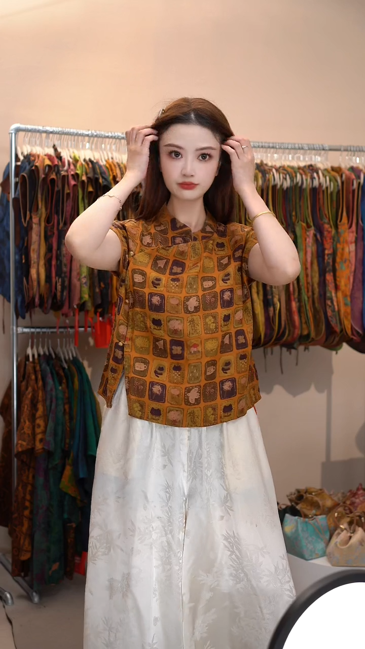 清仓不退不换君子纤桑蚕丝女装香云纱