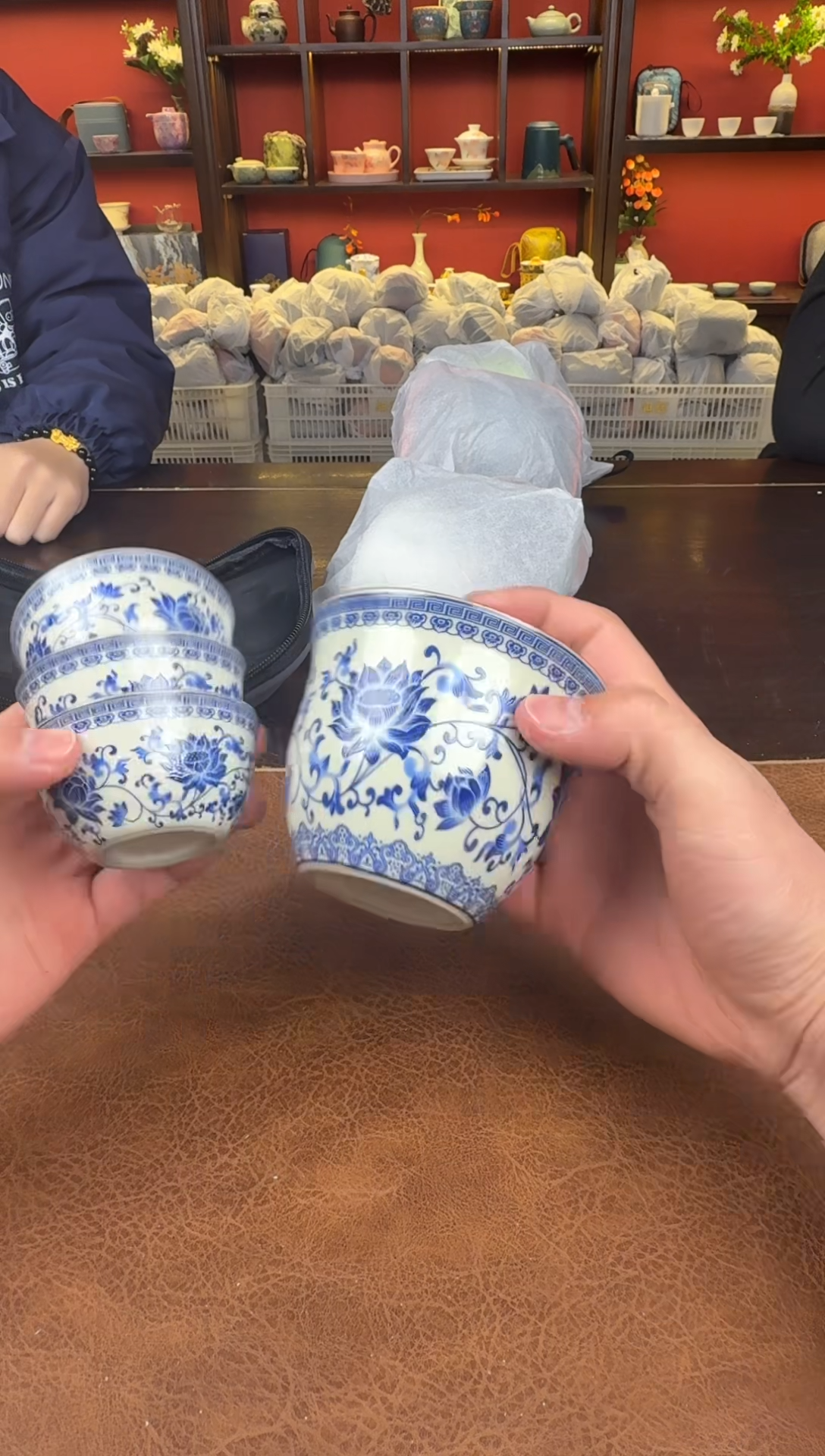 【闪购商品】缠枝莲三杯111111111111111