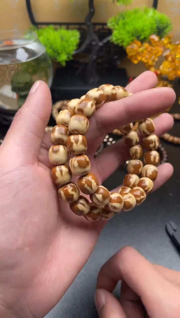 【闪购商品】紫金鼠手串半实心花皮老型33号