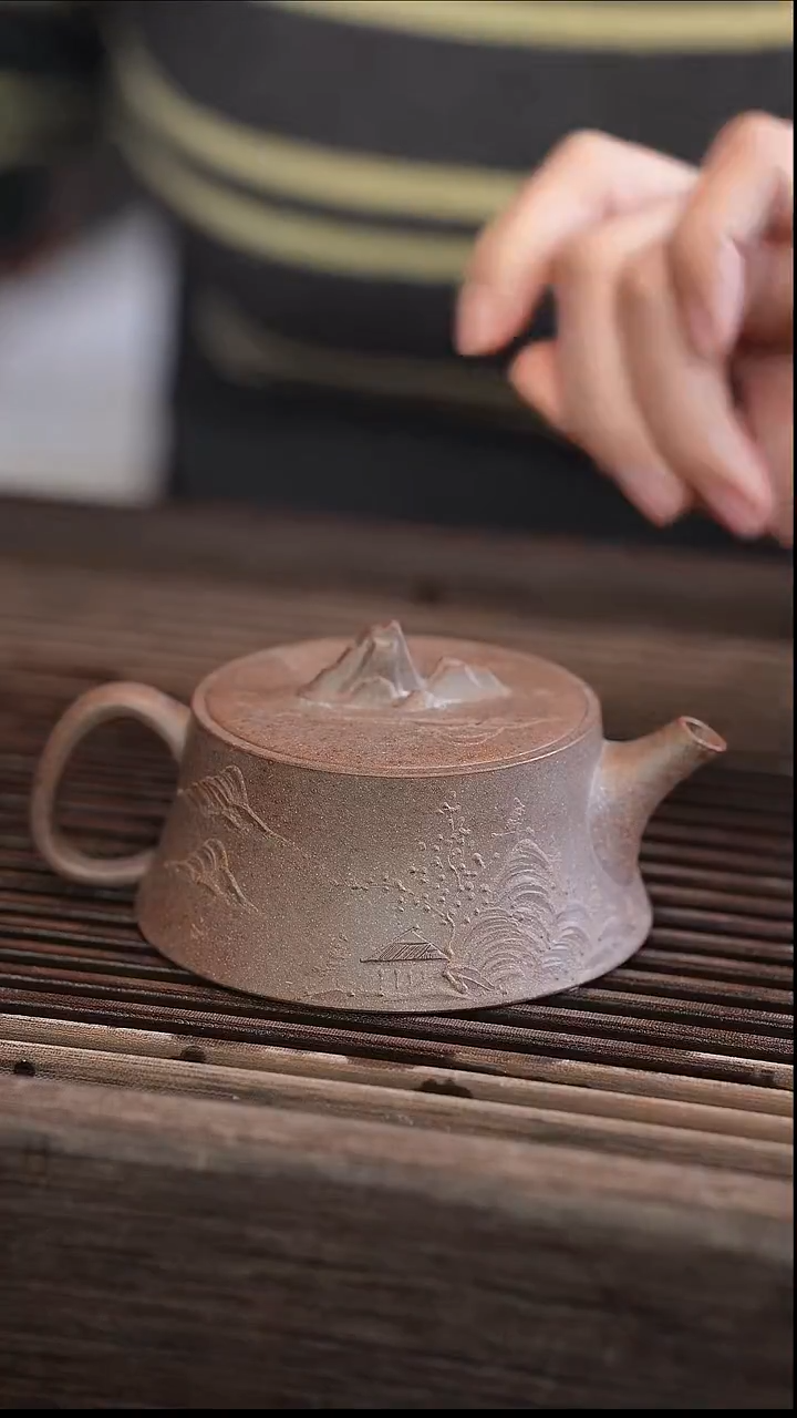 茶壶紫砂山隐 还原烧 130cc